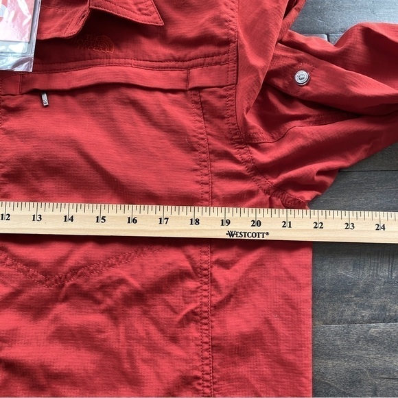 The North Face Men's M Sequoia Long Sleeve Vented Shirt Indian Clay Red - Picture 9 of 10